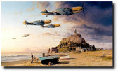 Aces On The Western Front by Robert Taylor - Me109s Aviation Art
