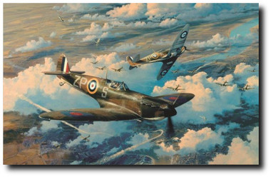 Height Of The Battle by Robert Taylor - Luftwaffe He111 bombers Aviation Art