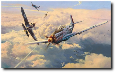 Struggle For Supremacy by Robert Taylor - P-51 Mustang, Messerschmitt Bf 109 , Republic P-47 Thunderbolt