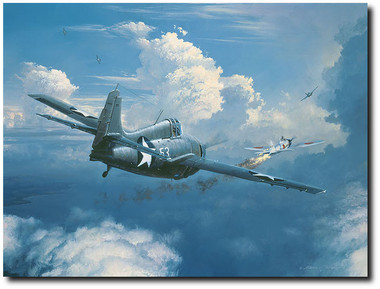 When You See Zeros, Fight Em by William S. Phillips - Grumman F4F Wildcat  Aviation Art
