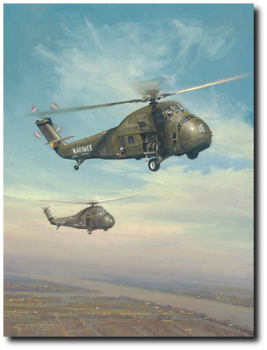Choctaw Afternoon by William S. Phillips - Sikorsky UH-34
