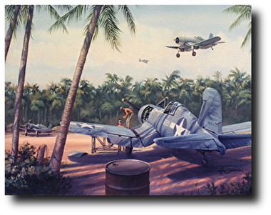 Pacific Airbase by Jim Laurier - Marine F4U-1 Corsair “Birdcage”