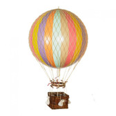 Hot Air Balloon - Jules Verne, Rainbow Pastel