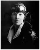 Amelia Earhart in Flight Gear - Remastered 8 x 10 Photo (B & W)