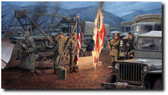 Burning of the Colors (Paper Giclee) by Larry Selman - U.S. Flag Ceremony