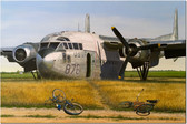 The Clubhouse by David Gray - Fairchild C-119 Boxcar - Aviation Art Print 