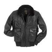 Black Leather G-1 Military Spec Jacket
