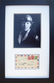 Amelia Earhart in Flight Helmet with Signed First Day Envelope