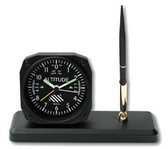 Altimeter Desk Pen Set - Clock