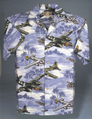 Lagoon Blue -  Hawaiian Aviation Shirt