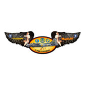 Memphis Belle Winged Oval Metal Sign