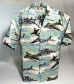 Sea Foam Green - Hawaiian Aviation Shirt