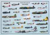  WWII Planes (ERO-02)  Aviation Art