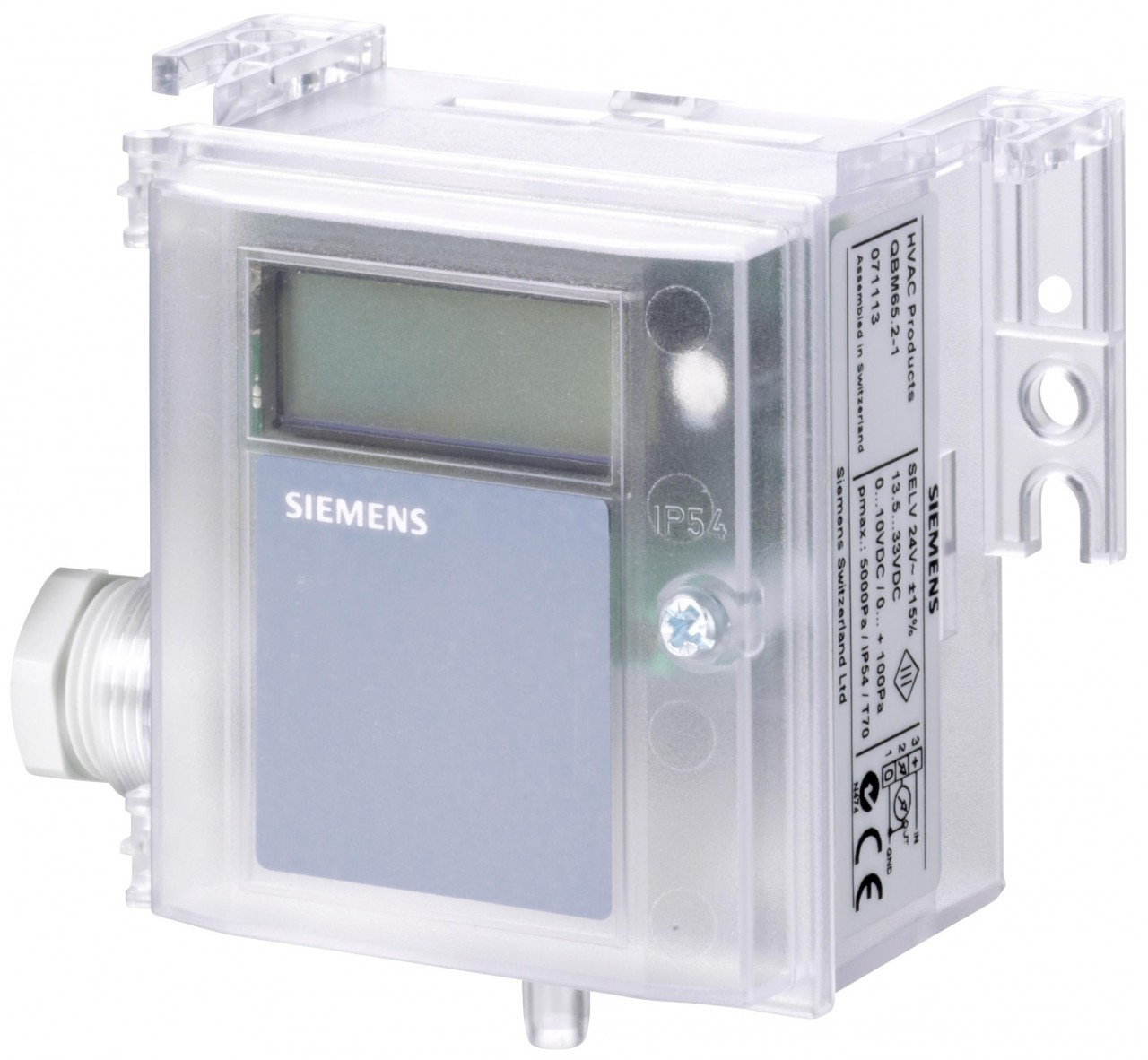 Siemens QBM30201D , Air duct differential pressure sensor
