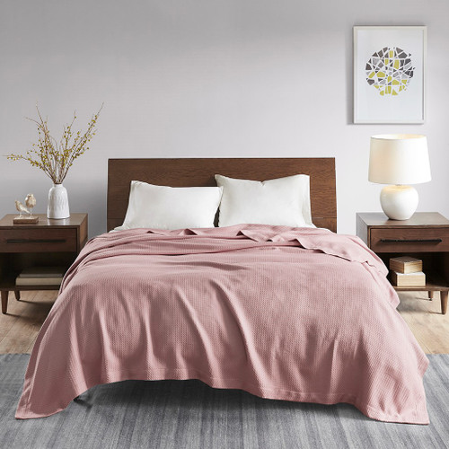 Rose Pink FULL/QUEEN Egyptian Cotton Year Round Blanket (086569220677)