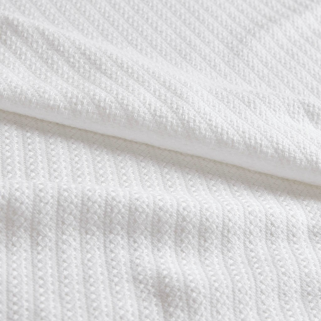 White Year Round High Quality Liquid Cotton Blanket (Liquid-White-blanket)