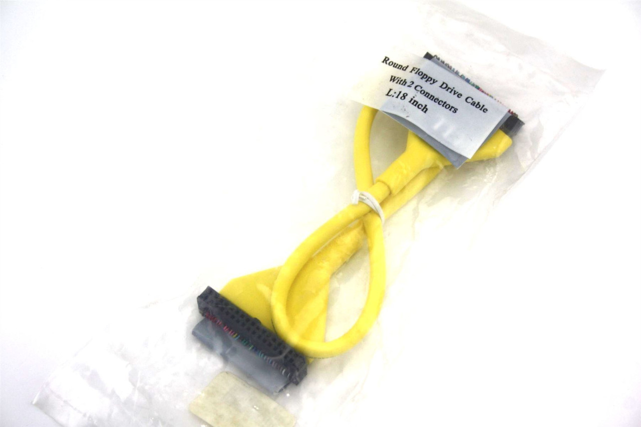 Genuine Generic Round Floppy Drive Cable 18" 34PIN BA15556P3955