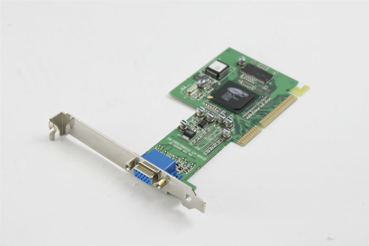 ATI Rage XL High Profile PCI-E 8MB AGP 3.3V Video Graphics Card VGA 109 ...