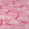 Cancer Awareness Fabric Swatch