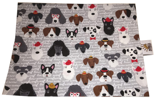 Classy Dogs Fabric Swatch (Pillow not stuffed)