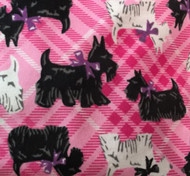 Scotties in Pink Plaid