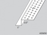 1/2" x 1" Vinyl "Z" Shadow Bead 8'-0" Lengths (AS5650)