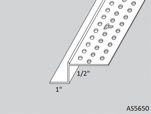 1/2" x 1" Vinyl "Z" Shadow Bead 8'-0" Lengths (AS5650)