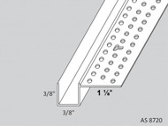 AS8720 "F" Reveal Bead Vinyl 1/2" x 3/4" x 96" or 92" Lg.