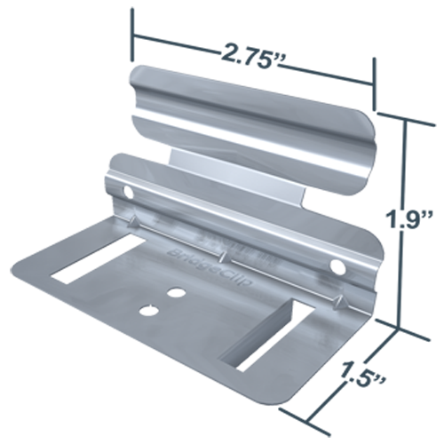 BridgeClip® Channel to Stud Connector Light Gauge Steel Bridging