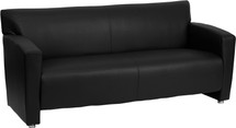 Majesty Series Black Leather Sofa