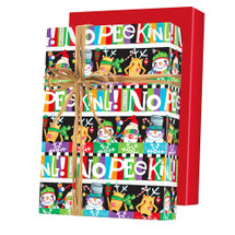 X6328, Absolutely No Peeking! Reversible (uv) - Available 2 widths and 3 roll sizes		