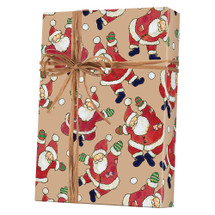 X7012, Santa Celebration/Kraft - Available 2 widths and 3 roll sizes		