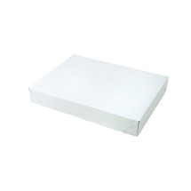 B30070, White Frost 2 Piece Apparel Boxes - 100/Case 11-1/2" x 8-1/2" x 1-5/8" 