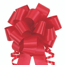 A50347, Flora Satin Perfect Bow, 4”, Imperial Red