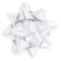 A50297, Splendorette Star Bow, 3-3/4”, White