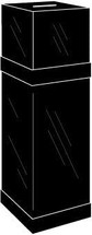 Large Locking Black Acrylic Ballot / Suggestion Box with Stand