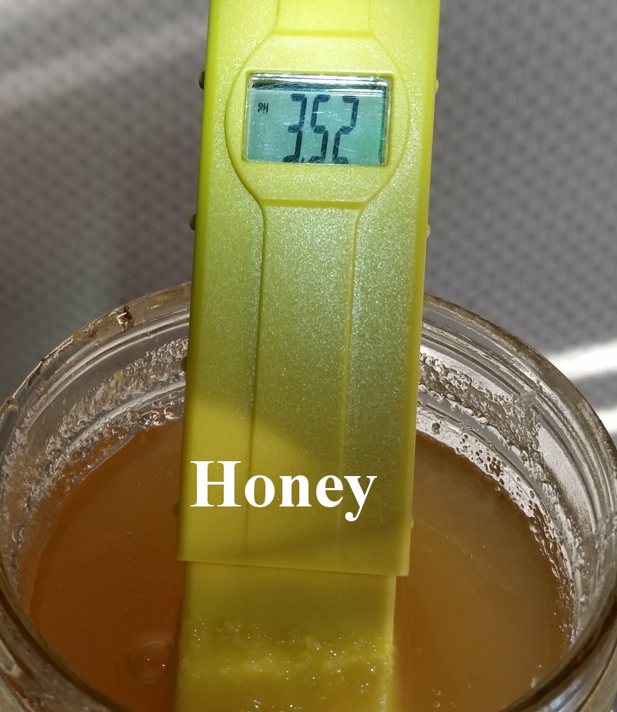 pH balance of honey
