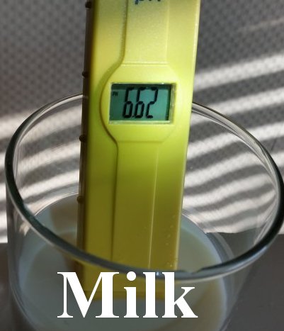 pH balance of milk