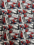 Spiderman Comic Packed Cotton Print