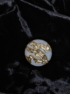 Gold/Pearl Large Button
