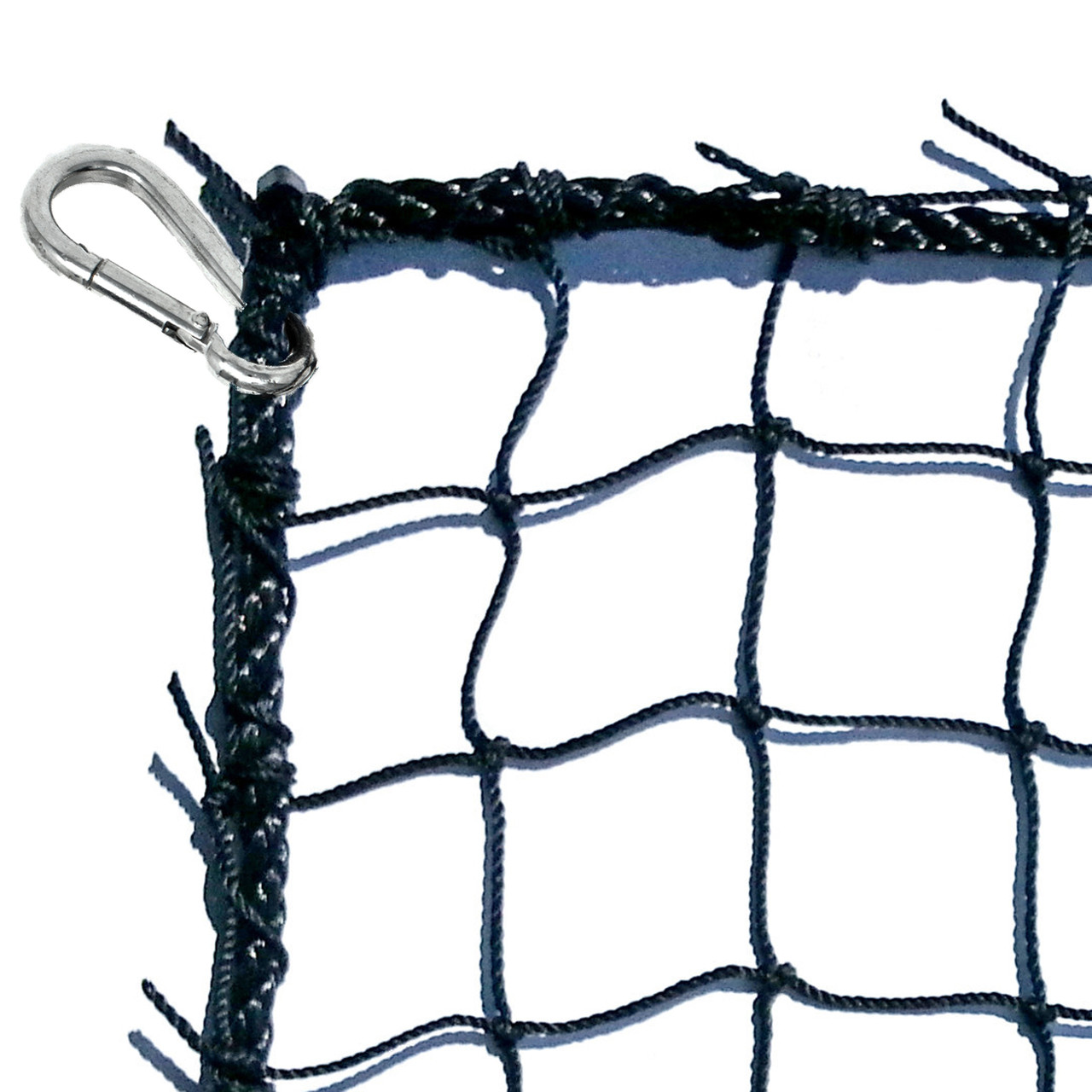 Goodwin Nets 6 Twisted Knotted Nylon 1 7//8 Baseball//Softball Backstop Net Barrier Netting #21 Black Square
