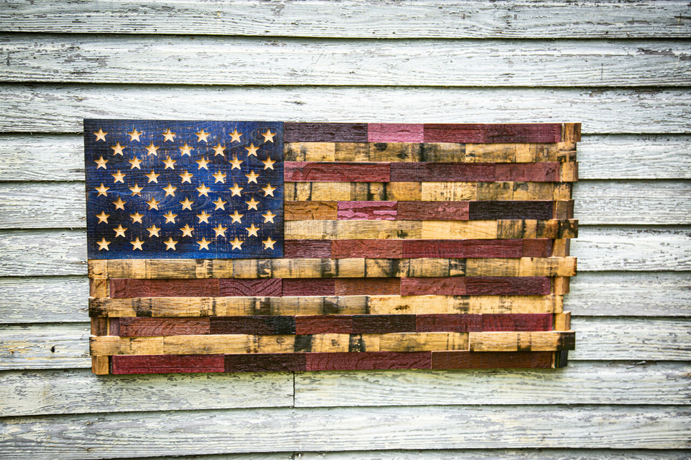 The Old Glory Full Barrel Heritage Flag