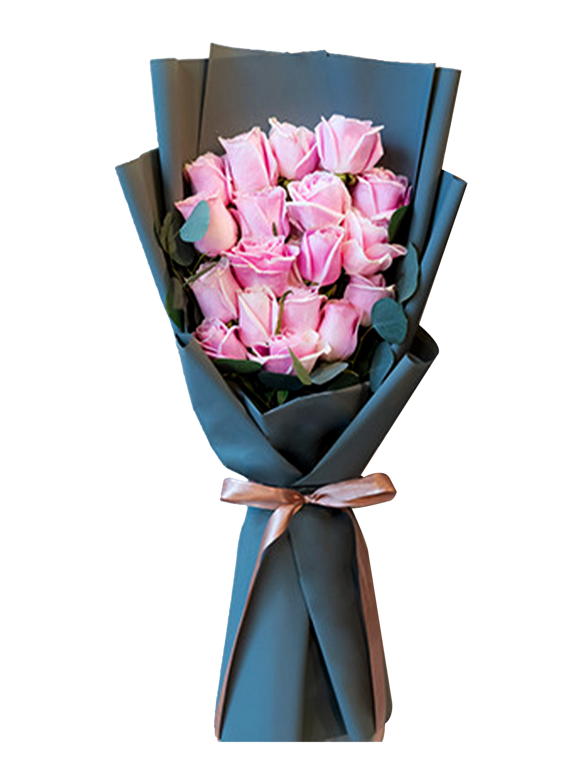 ช่อดอกกุหลาบสีชมพูช่อใหญ่ 20 ดอก รหัส fnf-v25