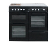 Beko KDVC100K 100cm Electric double oven range cooker Black
