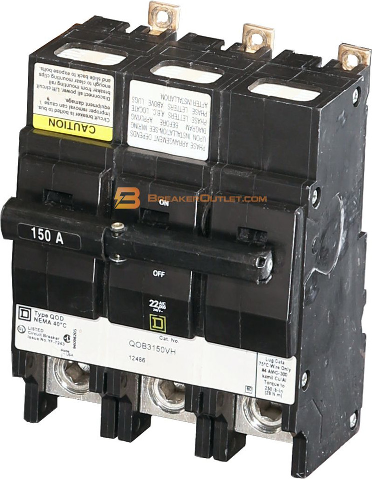 QOB3150VH Bolton QOD SQUARE D Circuit Breaker