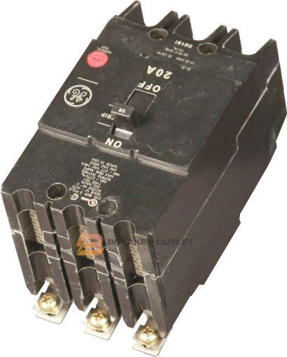 GE TEY315 3 Pole 15 Amp Molded Case Circuit Breaker