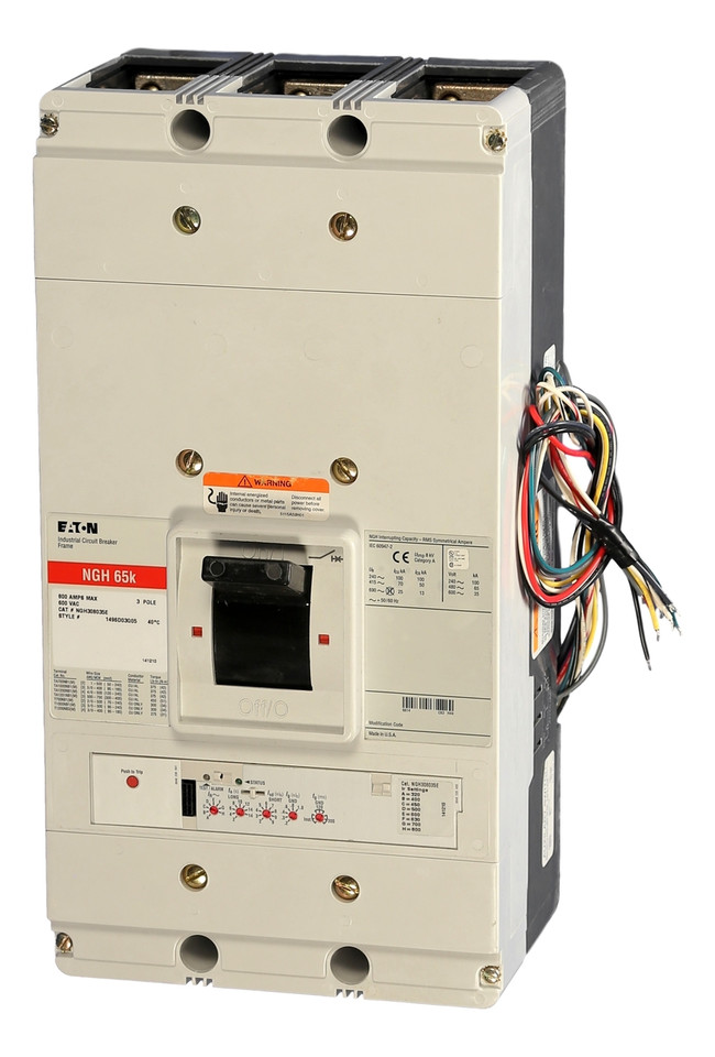 NGH308035E Eaton 800 Amp Electronic Molded Case Circuit Breaker