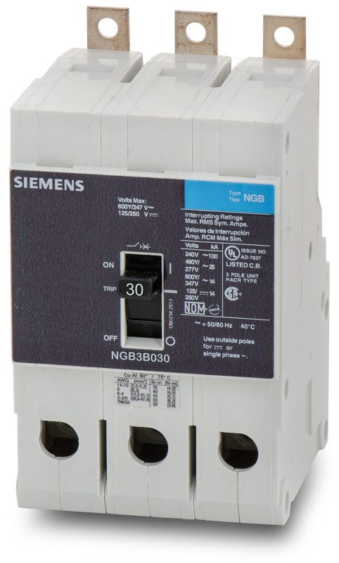 NGB3B125B Siemens Bolt On Panel Board Circuit Breaker - Breaker Outlet