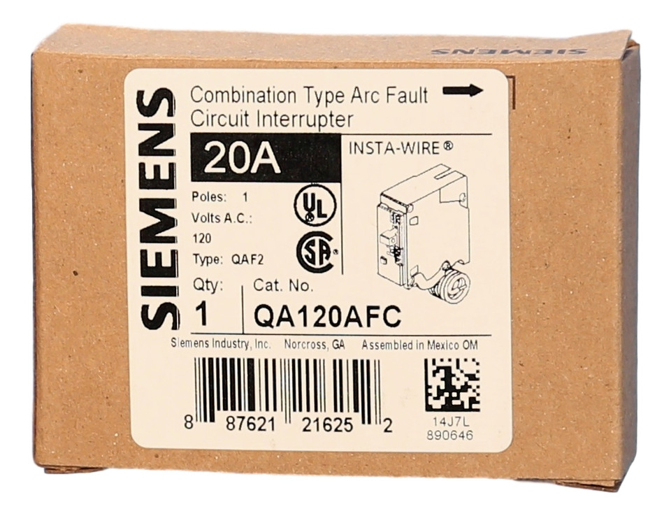 Qa120afc Siemens Combination Type Arc