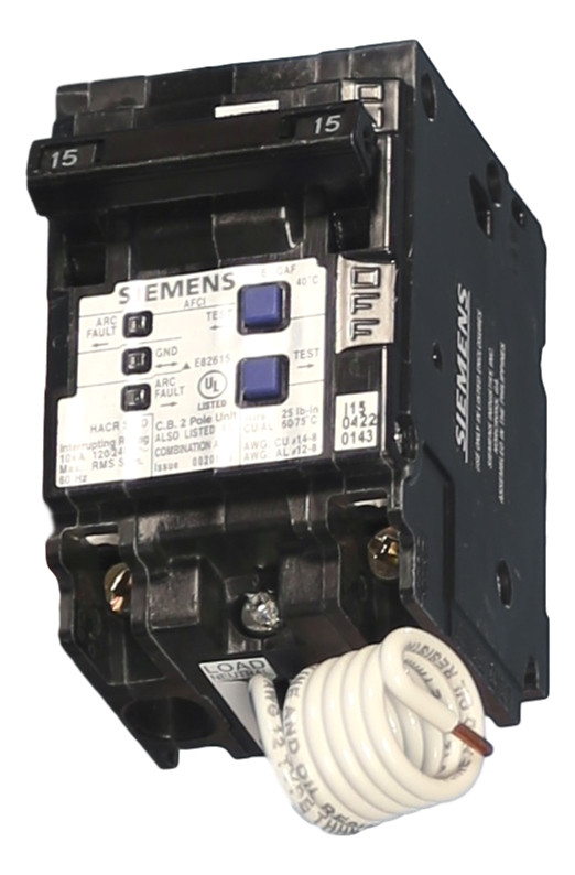 Q220AFCP Siemens Combination Type ArcFault Circuit Interrupters Breaker Outlet Q220AFCP Siemens Combination Type ArcFault Circuit Interrupters Breaker Outlet